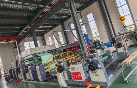 莒南新建设的涂膜车间已经投入使用